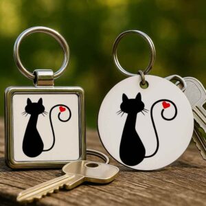 Cica imádat – Kulcstartó