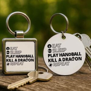 Eat sleep play handball repeat – Kulcstartó