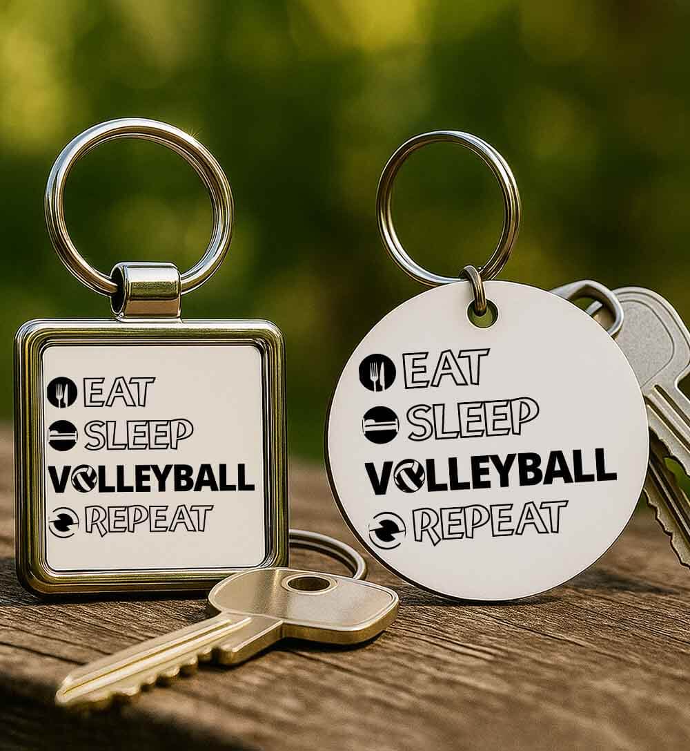 Kulcstartó Eat sleep volleyball repeat