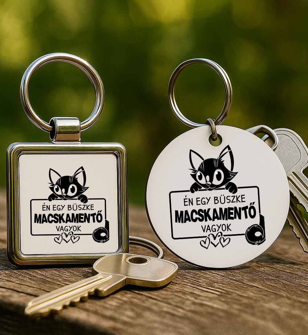 Kulcstartó Én egy büszke macskamentő vagyok