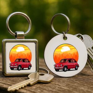 Fiat 500 Topolino – Kulcstartó