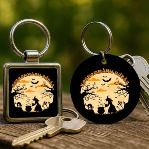 Halloween boszorkány bűbáj – Kulcstartó