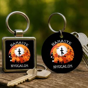 Halloween boszorkány jóga – Kulcstartó