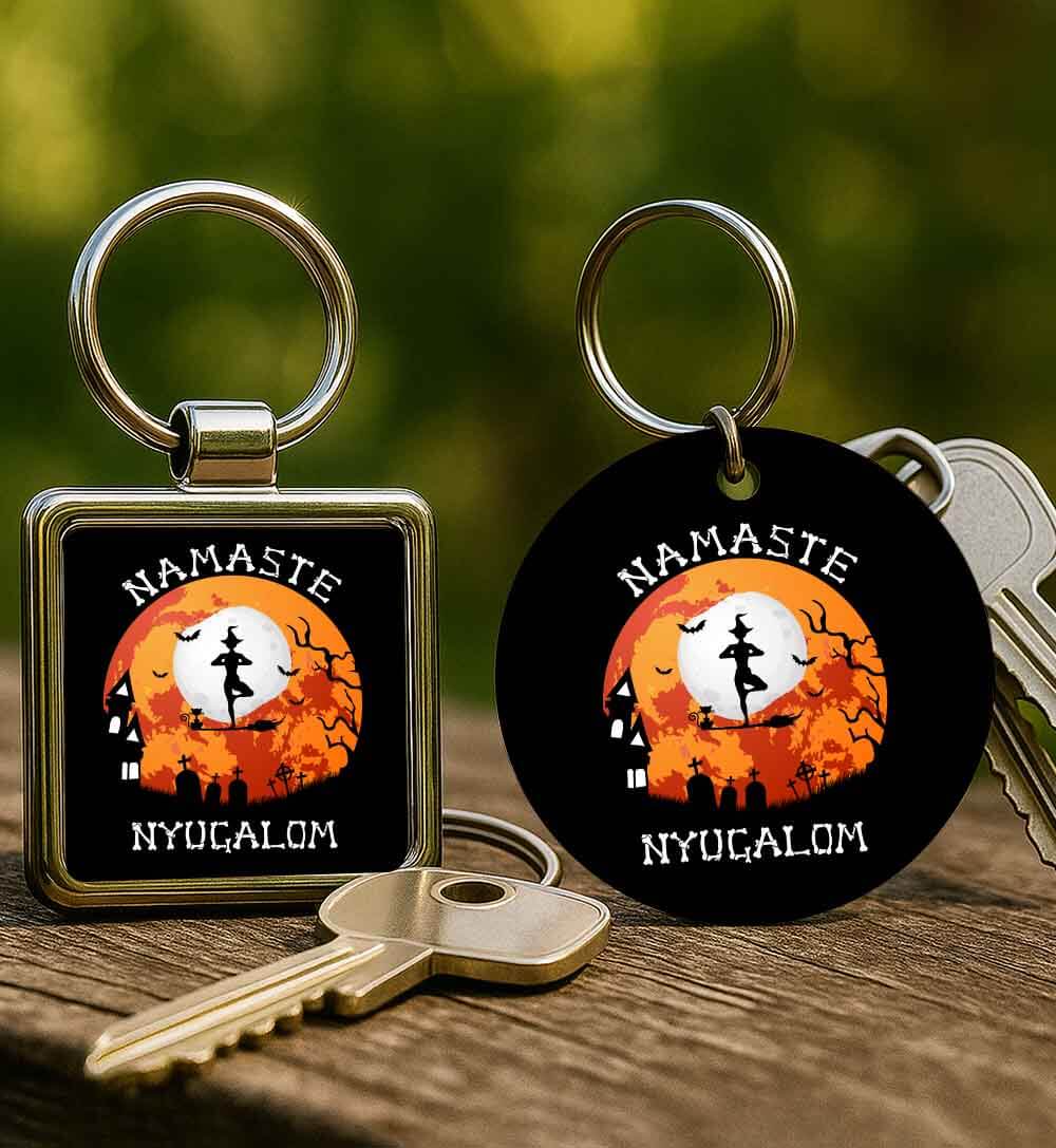 Kulcstartó Halloween boszorkány jóga