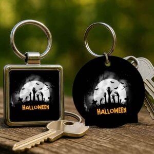 Halloween temető – Kulcstartó
