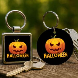 Halloween tök – Kulcstartó