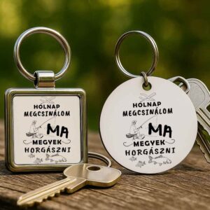 Holnap megcsinálom ma horgászat – Kulcstartó