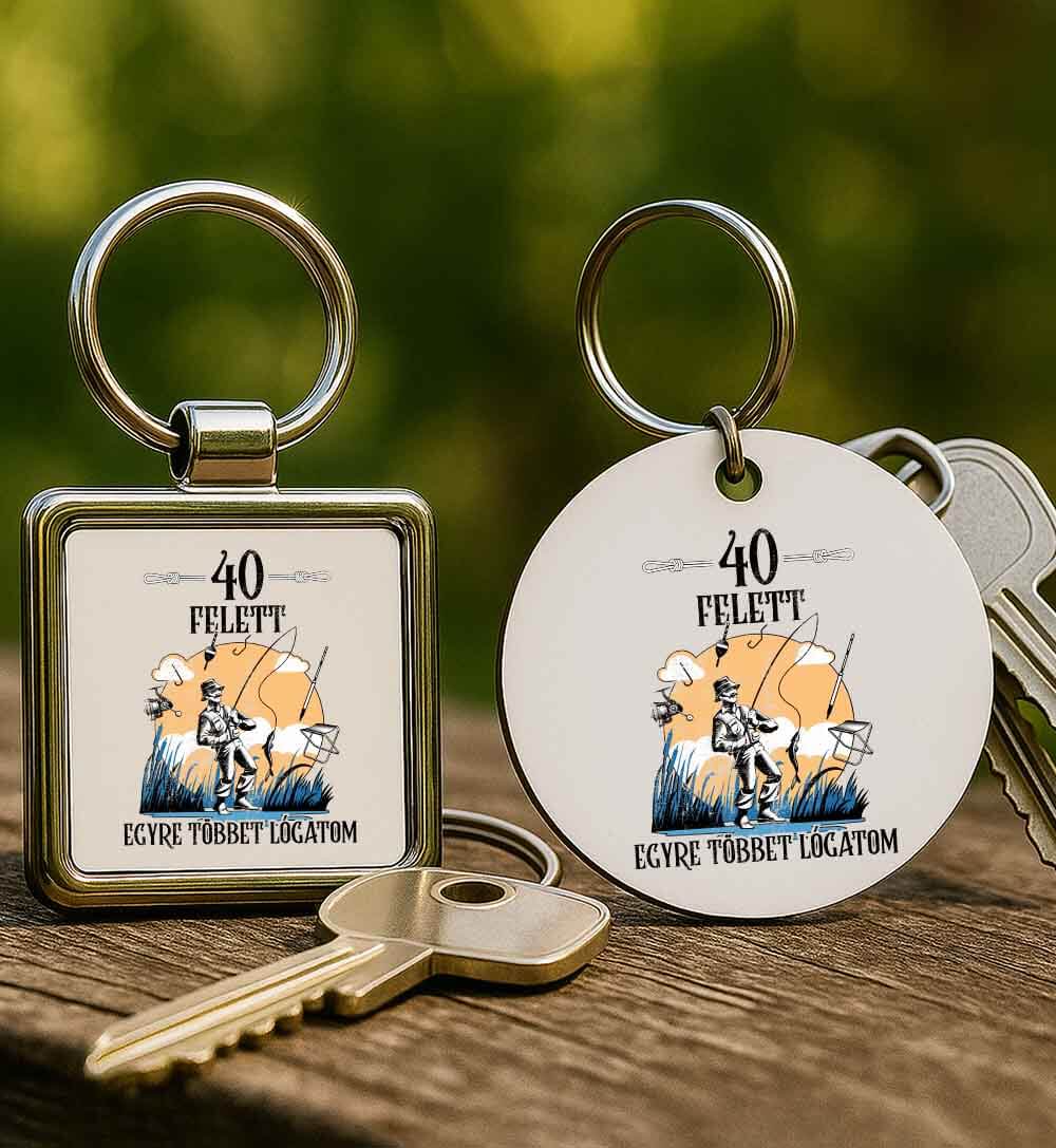 Kulcstartó Horgász 40 felett