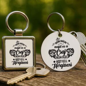 Horgász csaj – Kulcstartó