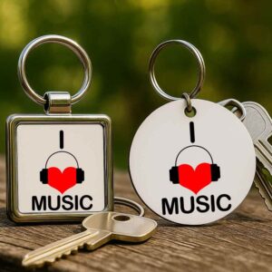 I love music – Kulcstartó