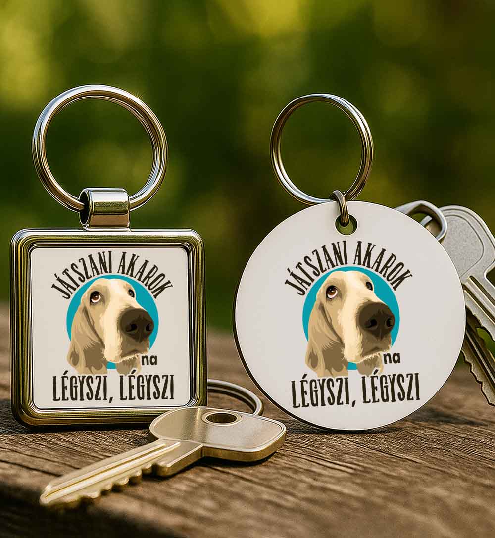 Kulcstartó Játszani akarok labrador