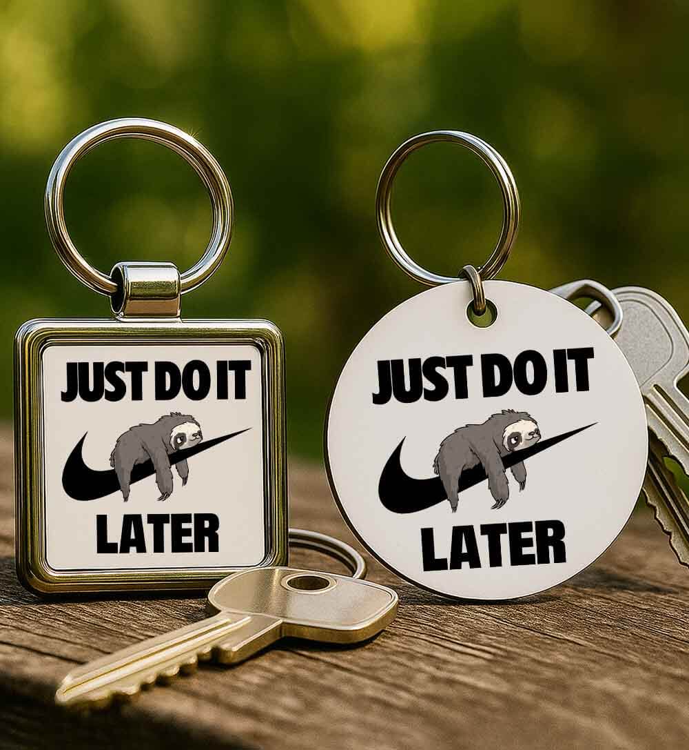 Kulcstartó Just do it later