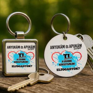 Keresztszülők fiú – Kulcstartó