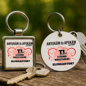 Keresztszülők lány – Kulcstartó