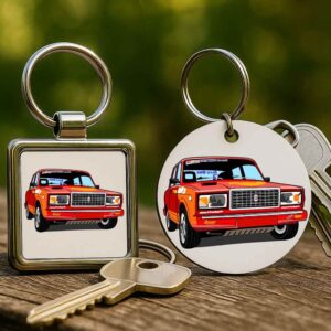 Lada 2107 rally – Kulcstartó