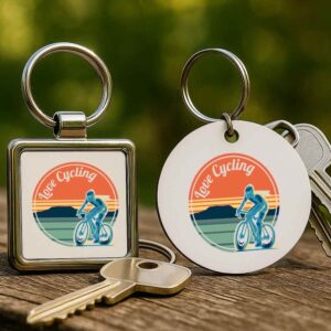 Love cycling – Kulcstartó