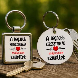 Májusi keresztanyák Születésnap – Kulcstartó