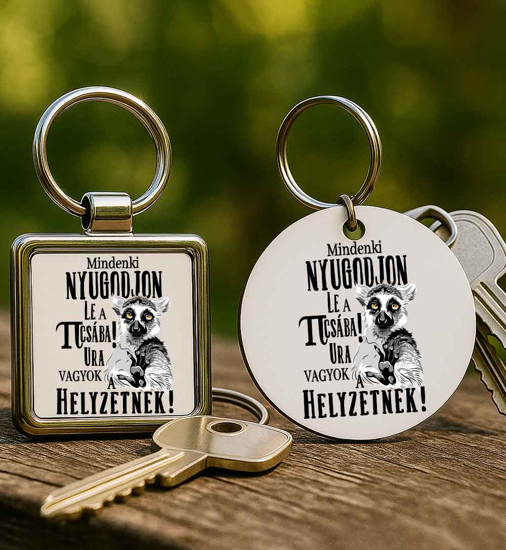 Kulcstartó Mindenki nyugodjon le ura vagyok a helyzetnek