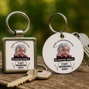 Mindenki őrült Einstein – Kulcstartó