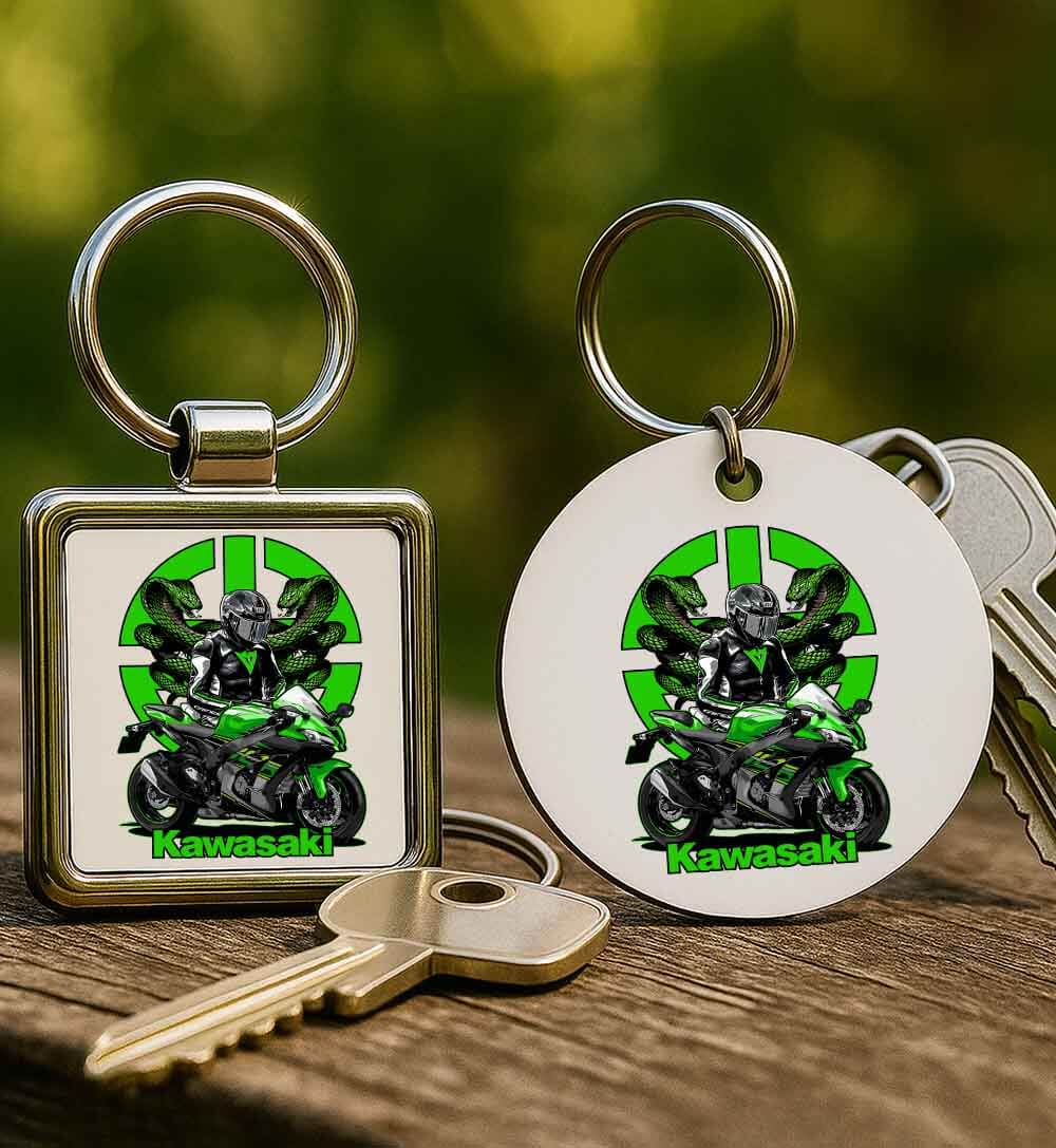 Kulcstartó Motoros ajándék Kawasaki