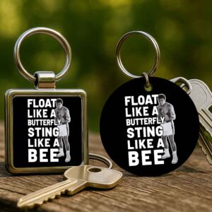 Muhammad Ali Float like a butterfly  – Kulcstartó