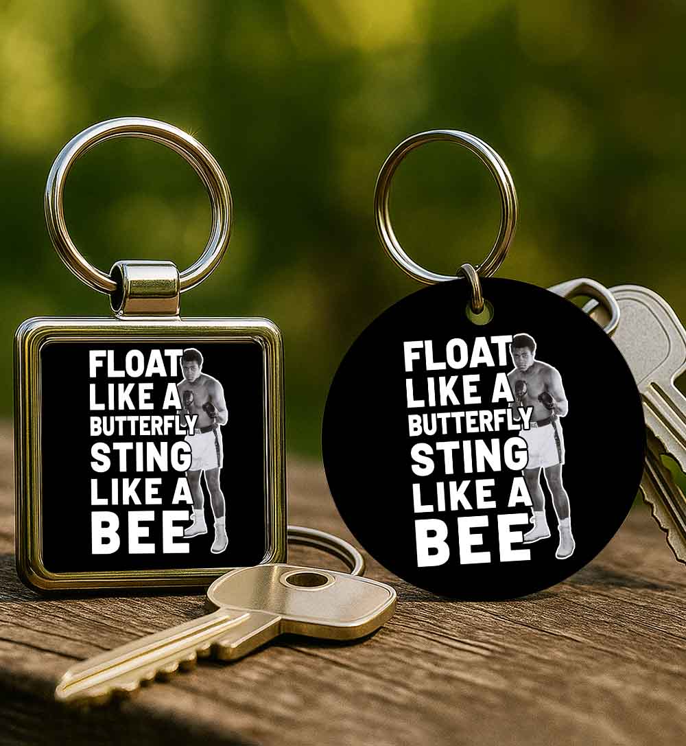 Kulcstartó Muhammad Ali Float like a butterfly