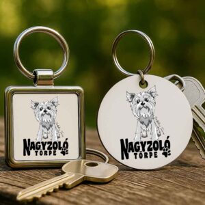 Nagyzoló törpe Yorkshire terrier – Kulcstartó