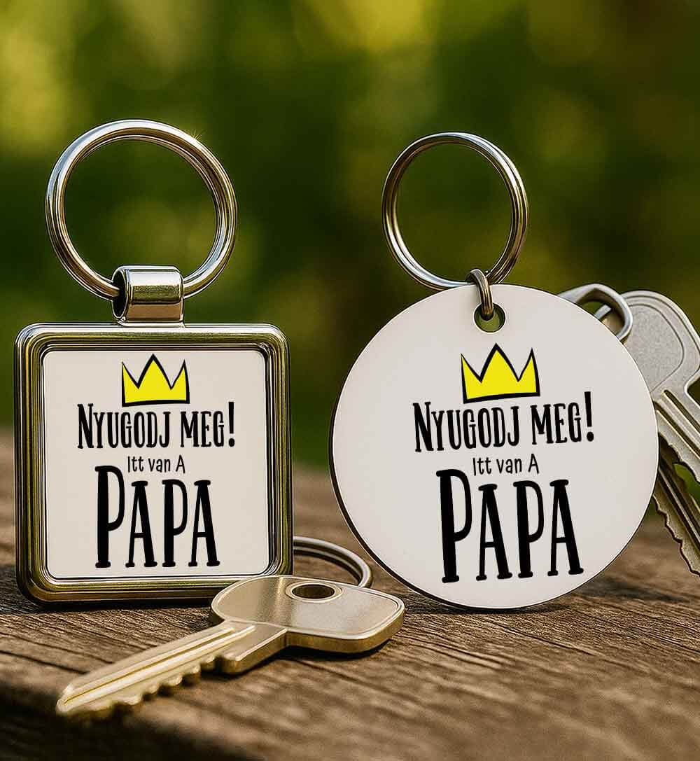 Kulcsartó Nyugodj meg itt van a papa