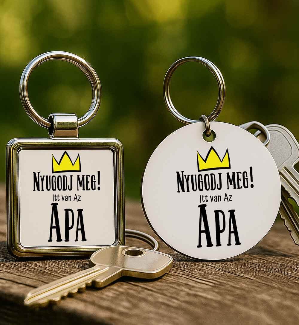 Kulcsartó Nyugodj meg itt van az apa