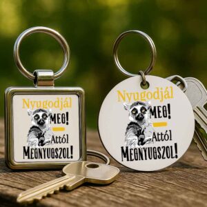 Nyugodjál meg megnyugszol – Kulcstartó