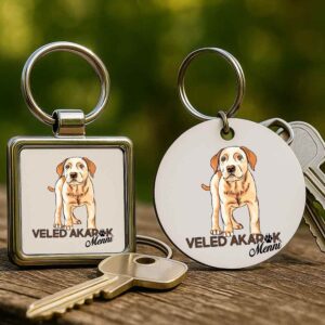 Ragaszkodó labrador – Kulcstartó