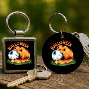 Rémes tök Halloween – Kulcstartó