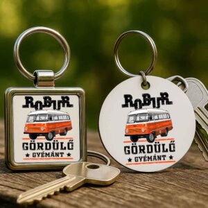 Robur gördülő gyémánt – Kulcstartó