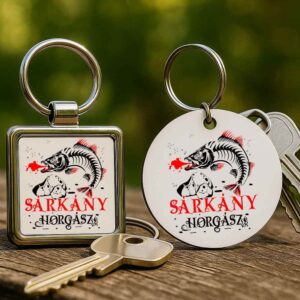 Sárkány süllő horgász – Kulcstartó