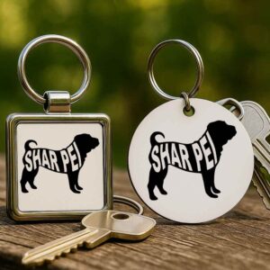 Sharpei – Kulcstartó