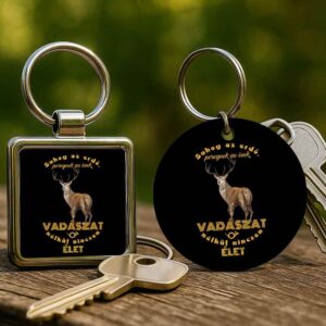 Suhog az erdő szarvas vadászat – Kulcstartó