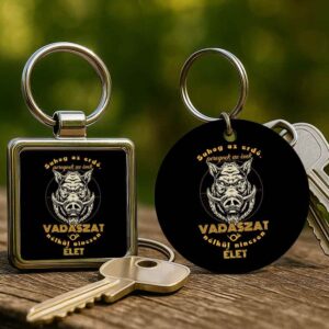 Suhog az erdő vaddisznó vadászat – Kulcstartó