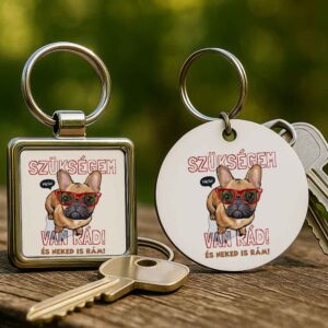 Szükségem van rád bulldog – Kulcstartó