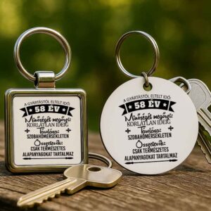 Születésnap megadott életkorral – Kulcstartó