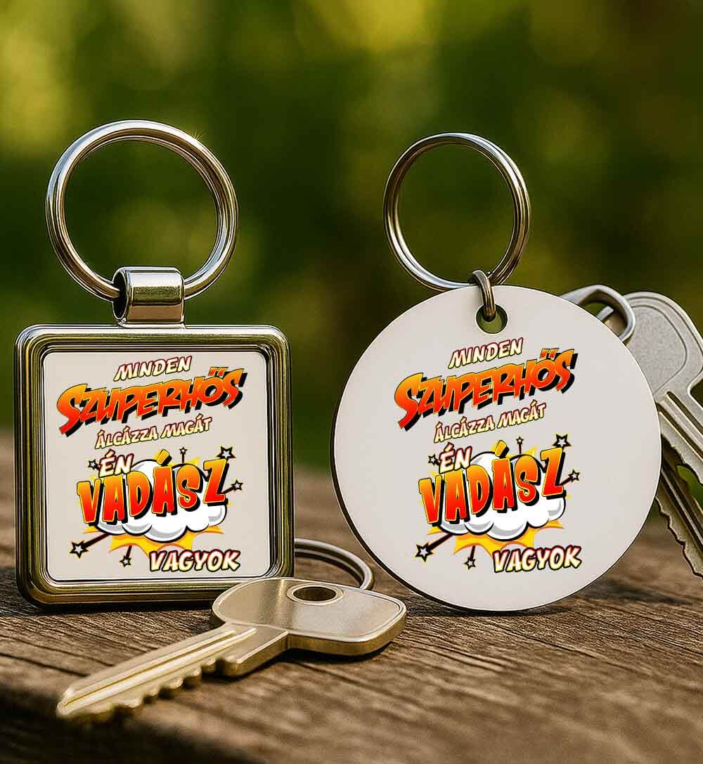 Kulcstartó Szuperhős vadász