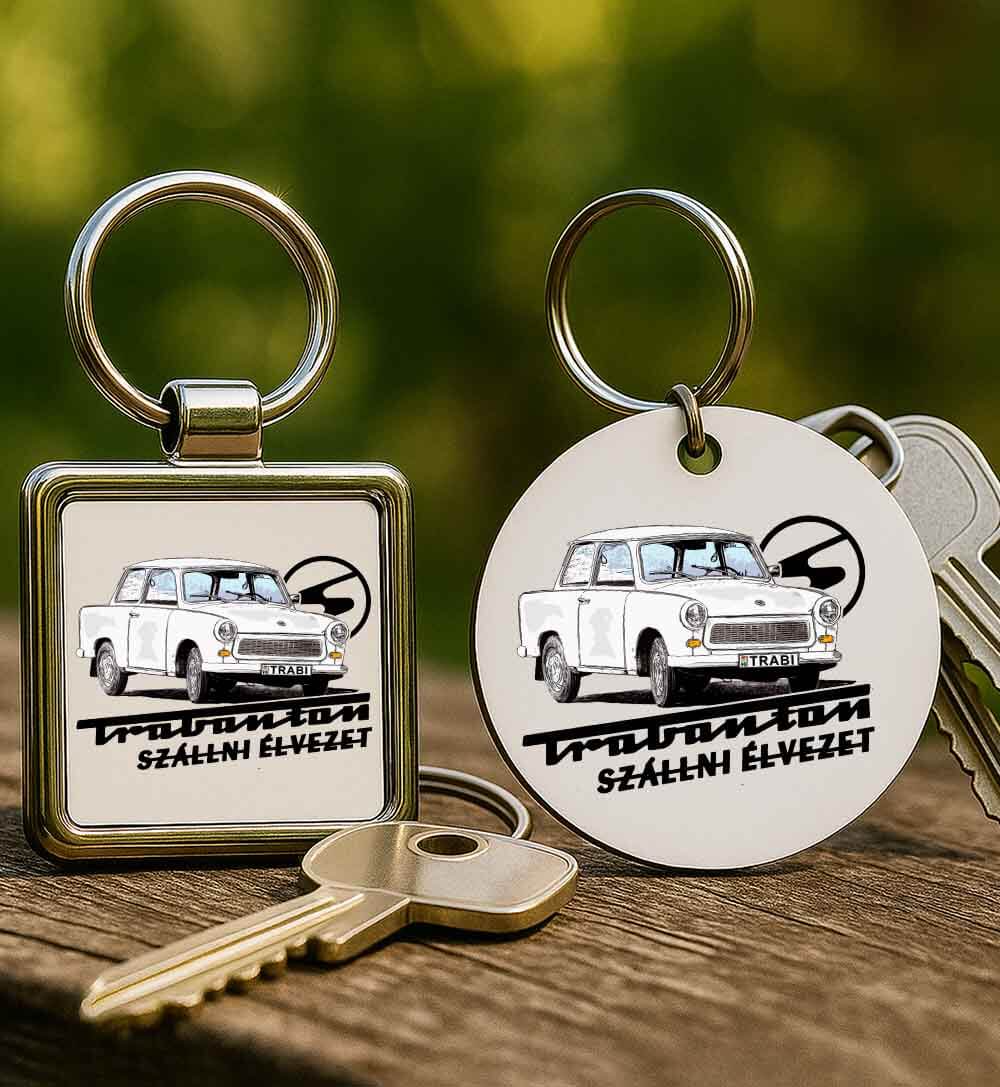 Kulcstartó Trabanton szállni