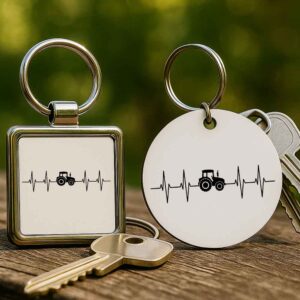 Traktoros EKG – Kulcstartó