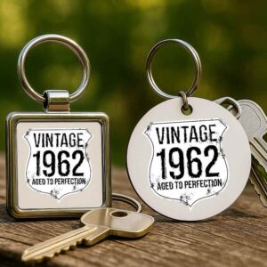 Vintage 1962 szülinapos – Kulcstartó