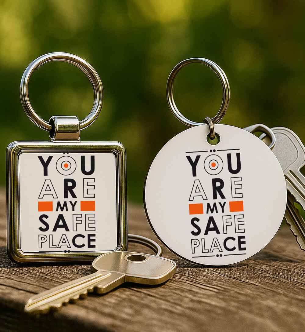Kulcstartó You are my safe place