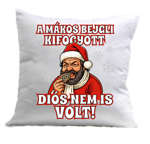 Párna Bud Spencer bejgli Karácsony fehér