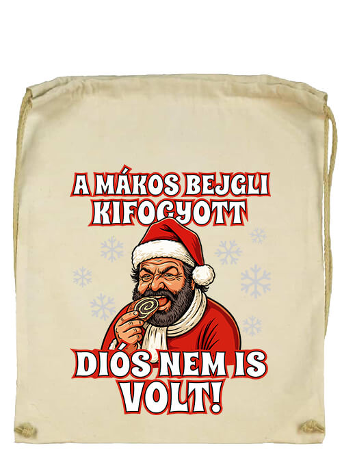 Tornazsák Bud Spencer bejgli Karácsony natúr