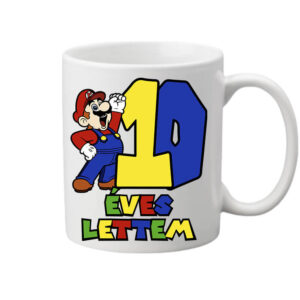 10 éves lettem Super Mario – Bögre