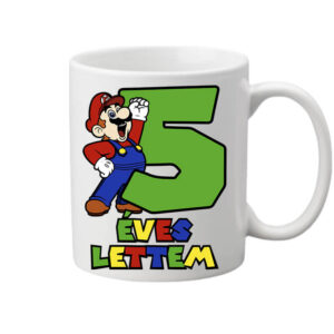 5 éves lettem Super Mario – Bögre