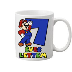 7 éves lettem Super Mario – Bögre