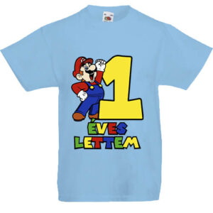 1 éves lettem Super Mario- Gyerek póló